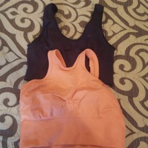 Two womens Nike sports bras in great condition!